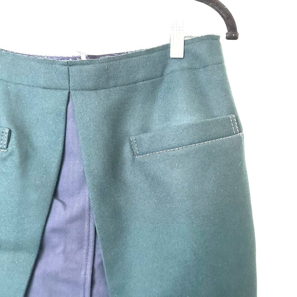 SACAI Wool Overlay Layered Skirt Sz 2 (M) - Picture 3 of 4